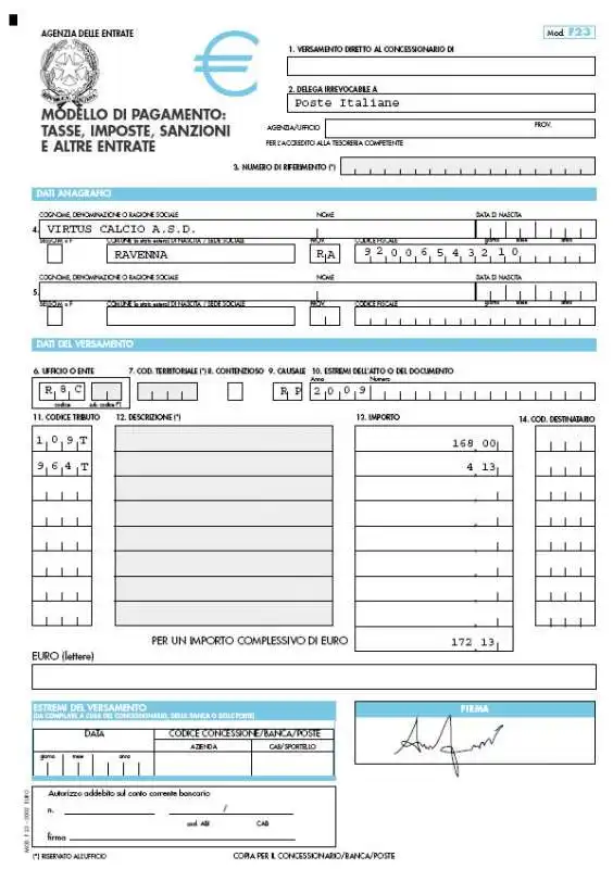 MODULI FISCO