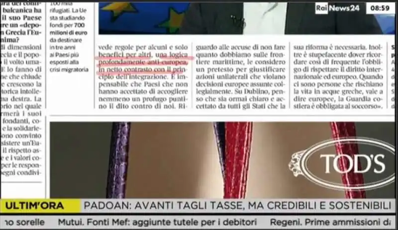 RASSEGNA STAMPA DI RAINEWS - LA MARCHETTA A TODS