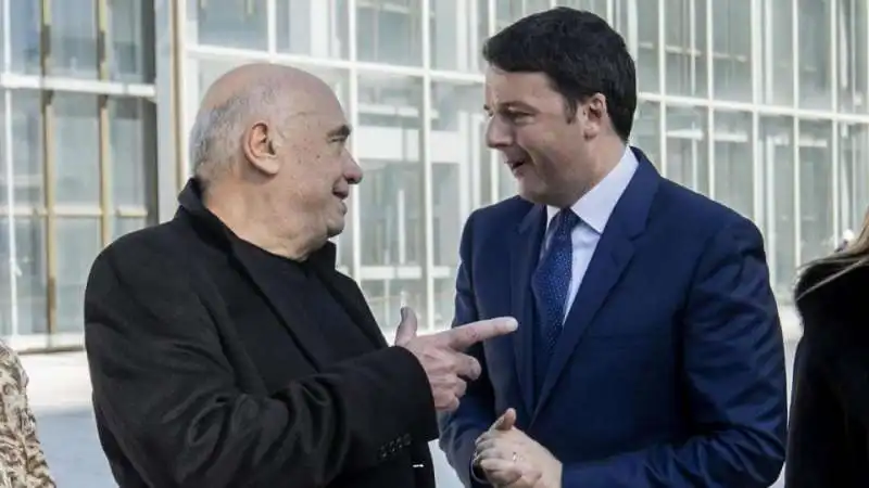 renzi e fuksas alla nuvola