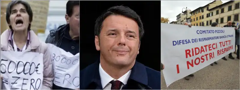 RENZI VITTIME SALVABANCHE