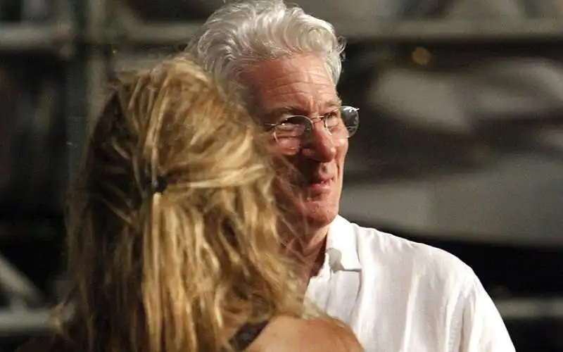 richard gere al concerto degli stones