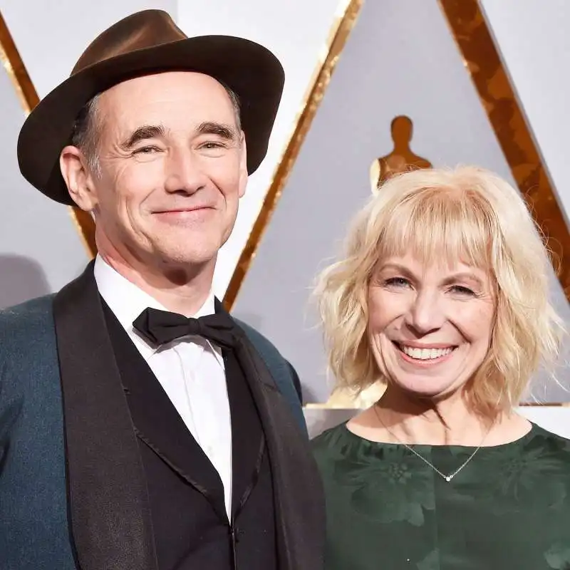 rylance con la moglie claire