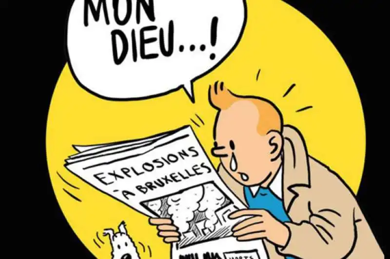 tin tin sugli attentati a bruxelles