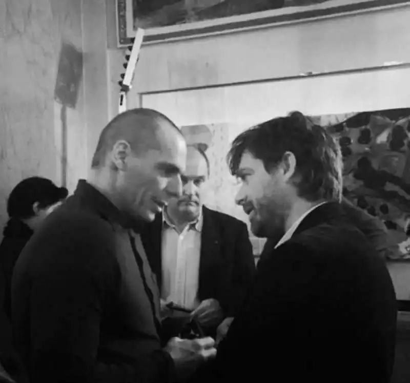 varoufakis con filippo civati  a roma diem25