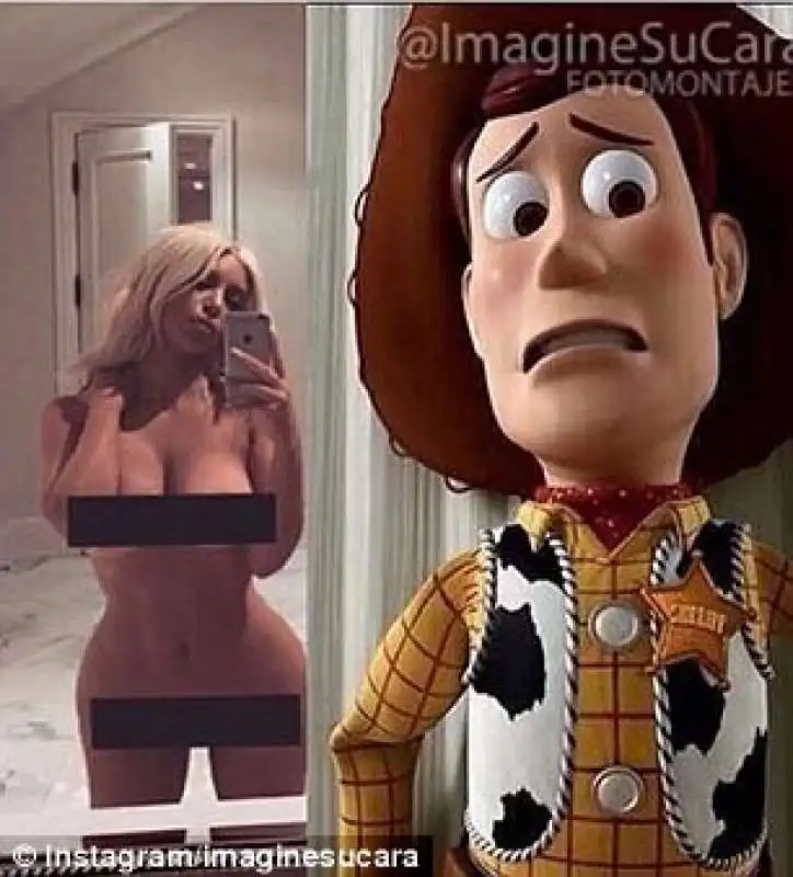 woody di toy story inorridito da kim