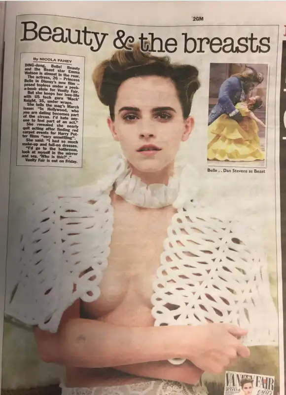 il topless di emma ripreso dal sun