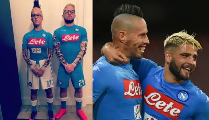 kat e dries mertens vestiti da hamsik e insigne