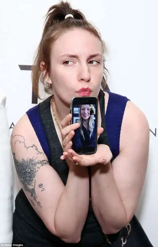 lena dunham dimagrita