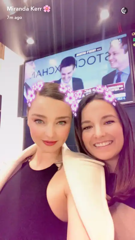 miranda kerr quotazione snapchat dietro il fidanzato evan spiegel