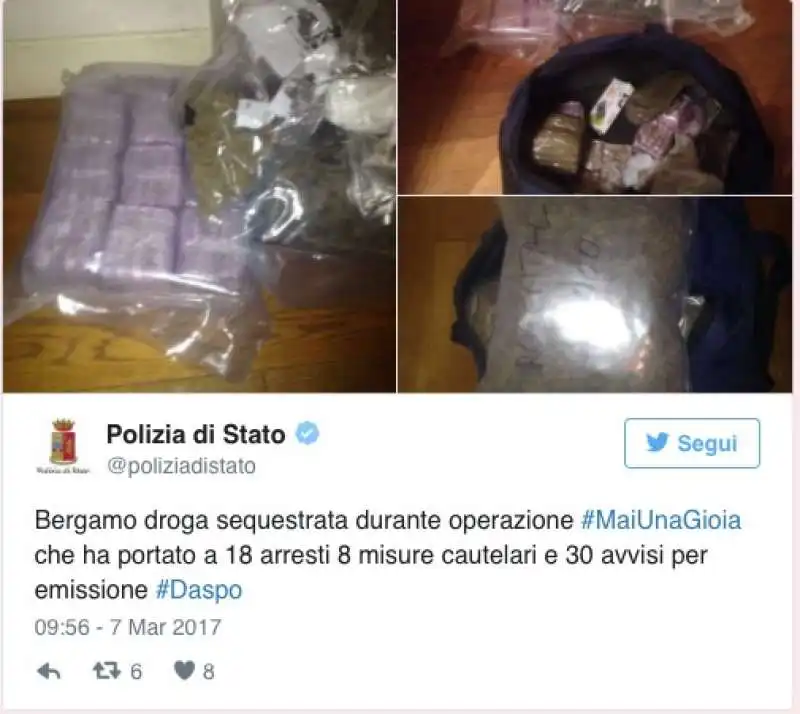 OPERAZIONE CONTRO GLI ULTRA ATALANTA