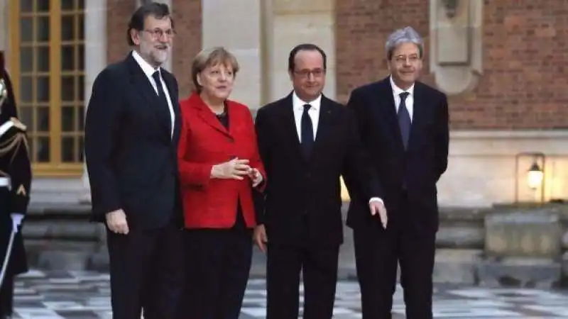 RAJOY MERKEL HOLLANDE GENTILONI