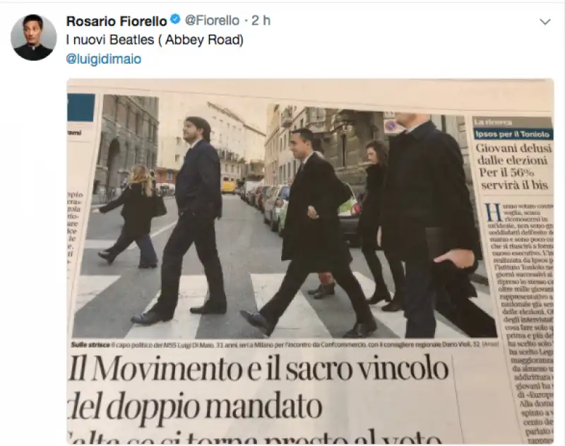 fiorello tweet di maio