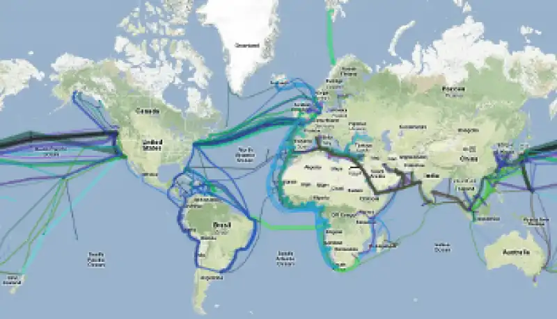 MAPPA CAVI SOTTOMARINI