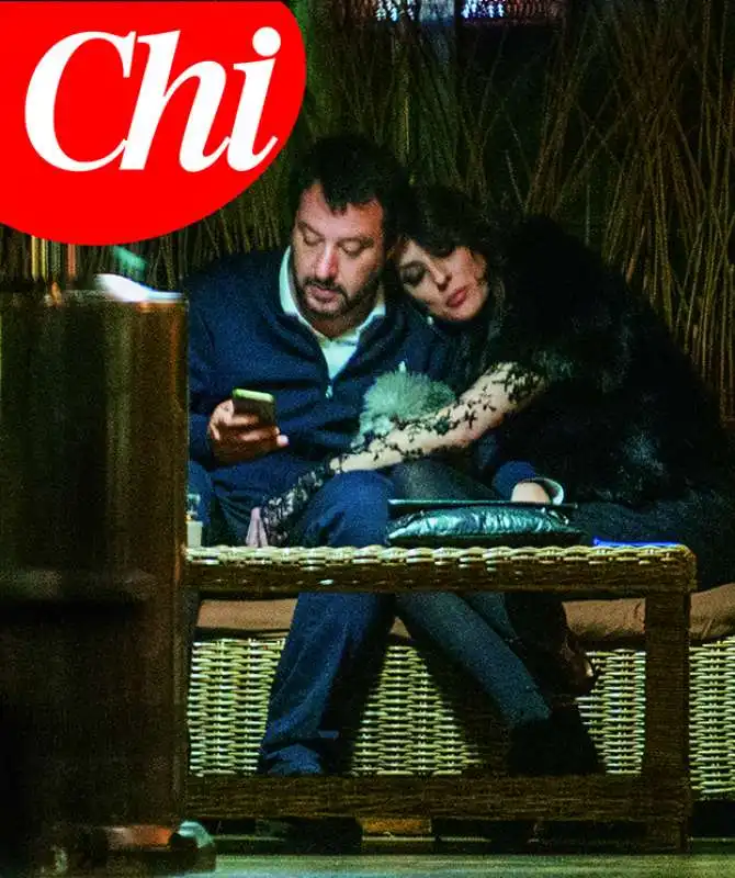 MATTEO SALVINI E ELISA ISOARDI 