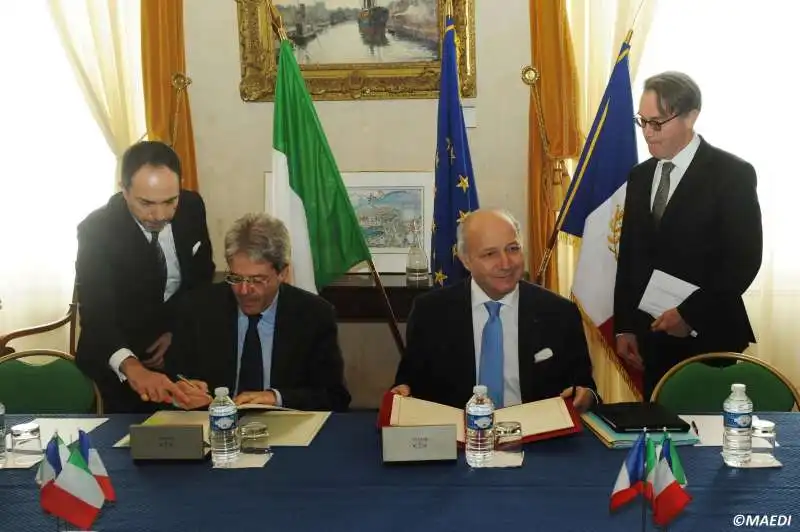 paolo gentiloni laurent fabius