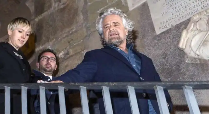 BEPPE GRILLO CON BONAFEDE IN CAMPIDOGLIO