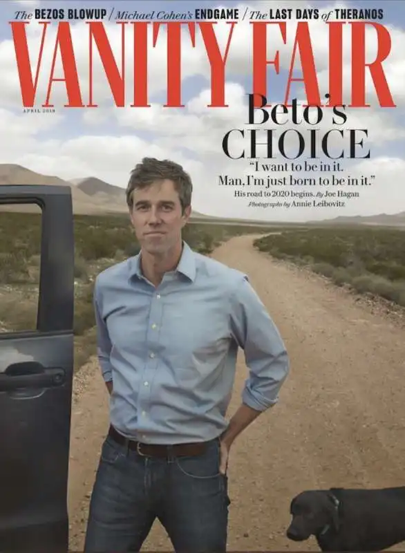 BETO O'ROURKE SULLA COPERTINA DI VANITY FAIR