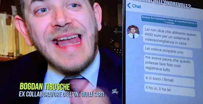 bogdan tibusche su giulia sarti alle iene 