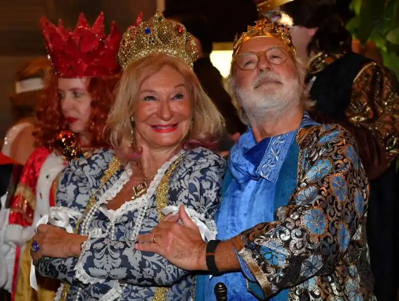 carla montani e il marito lucio dessolis organizzatori della festa medievale