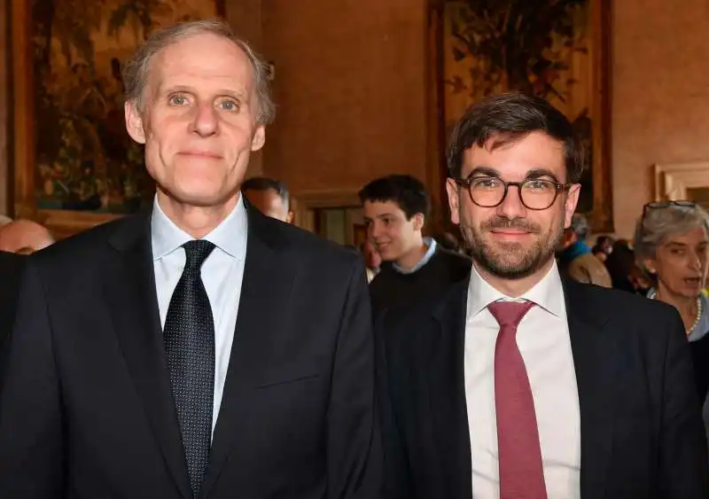 christian masset ambasciatore francese e sthefane gaillard direttore accademia di francia