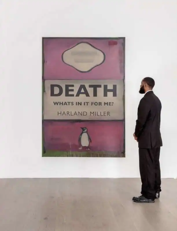 death, what's in it for me   di harland miller   the george michael collection