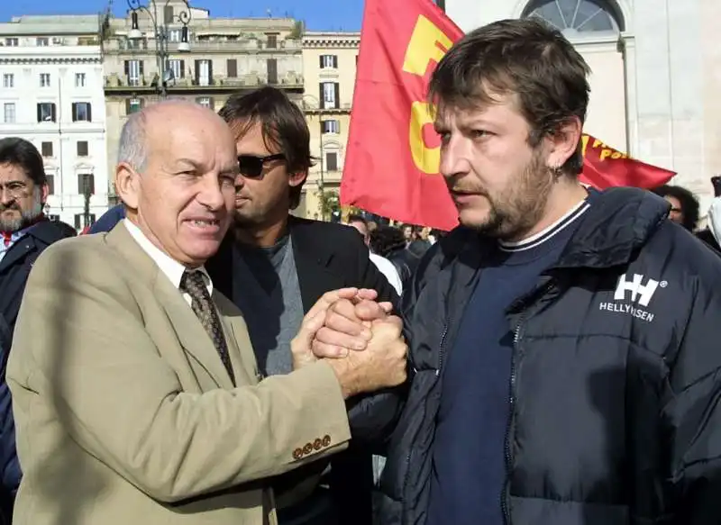 fausto bertinotti e luca casarini