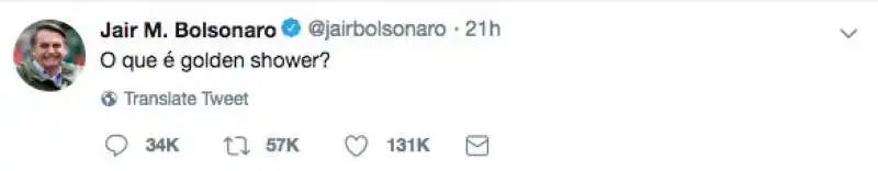 il tweet di bolsonaro 9