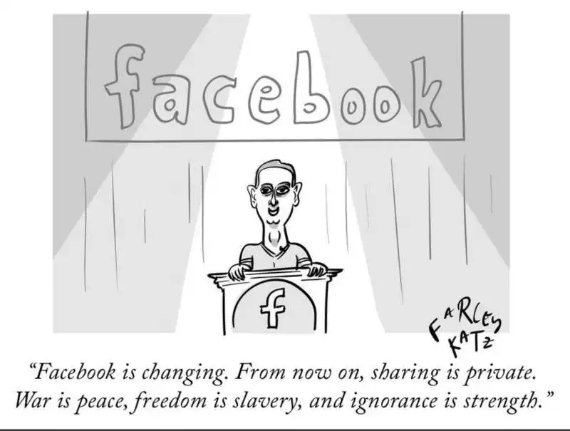 MARK ZUCKERBERG FACEBOOK - VIGNETTA DI FARLEY KATZ SUL NEW YORKER