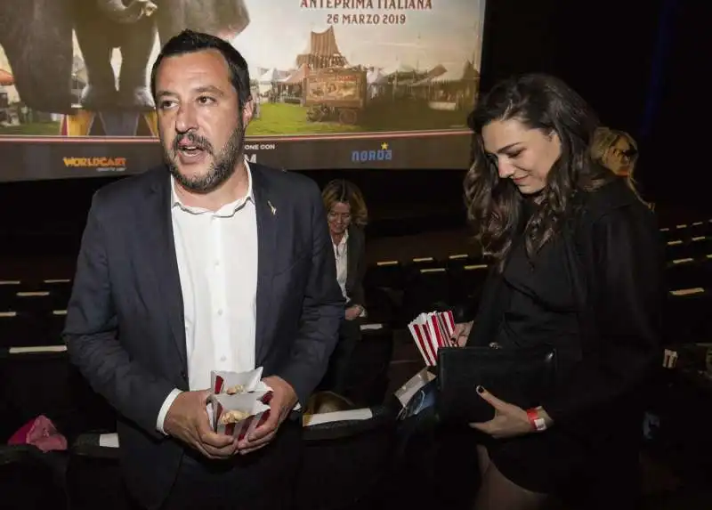 Matteo Salvini con Francesca Verdini