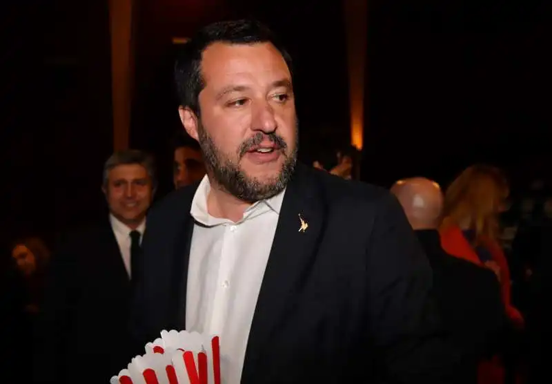 matteo salvini e francesca verdini all anteprima di dumbo foto di bacco (3)