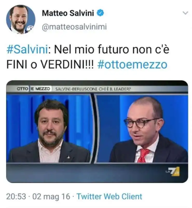 MATTEO SALVINI SU VERDINI 