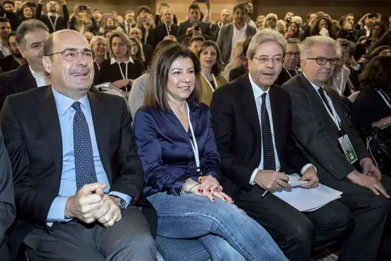 nicola zingaretti paola de micheli paolo gentiloni