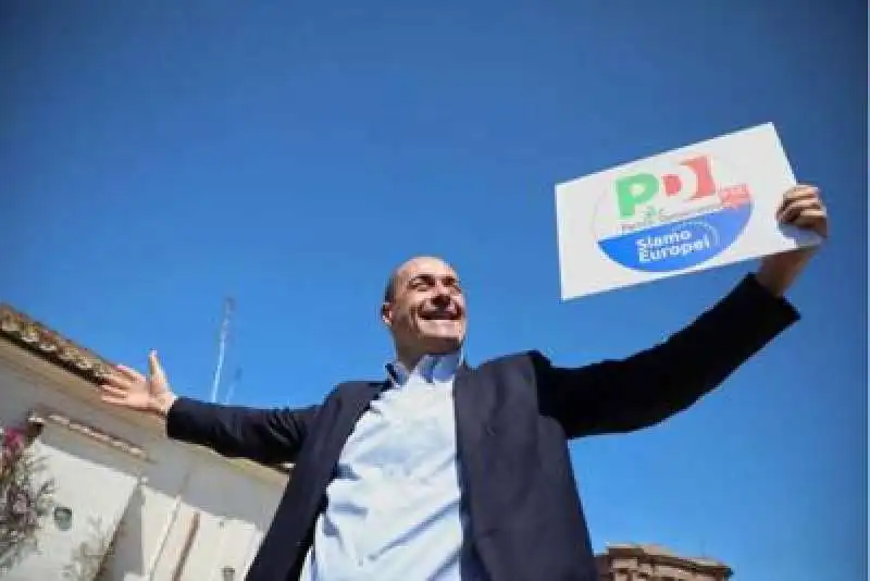 NICOLA ZINGARETTI SIMBOLO PD