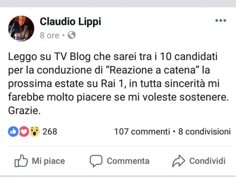 reazione a catena claudio lippi