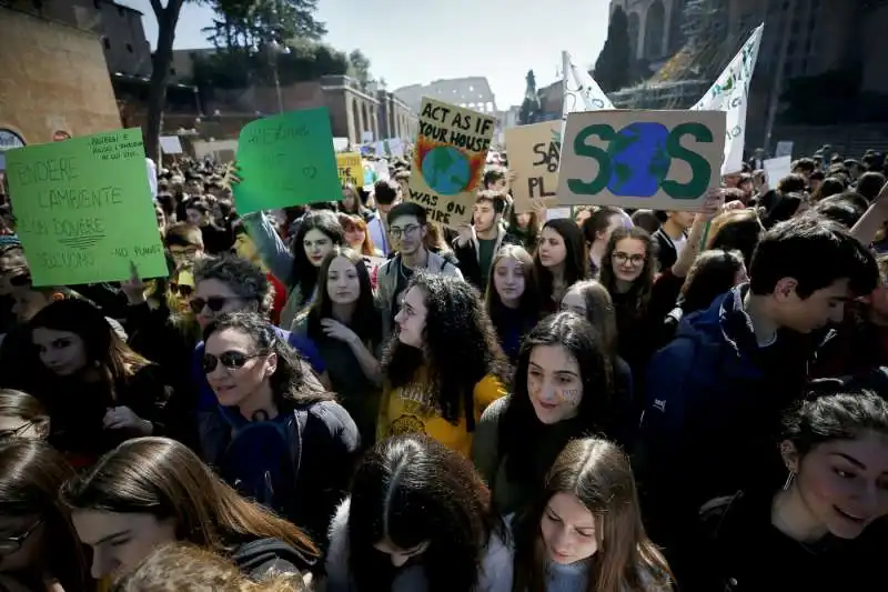 roma   corteo per l'ambiente   fridaysforfuture 14