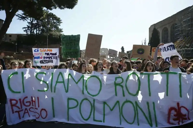 roma   corteo per l'ambiente   fridaysforfuture 19