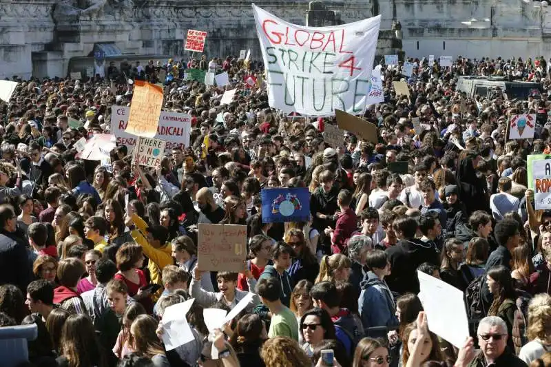 roma   corteo per l'ambiente   fridaysforfuture 43