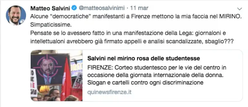 salvini tweet