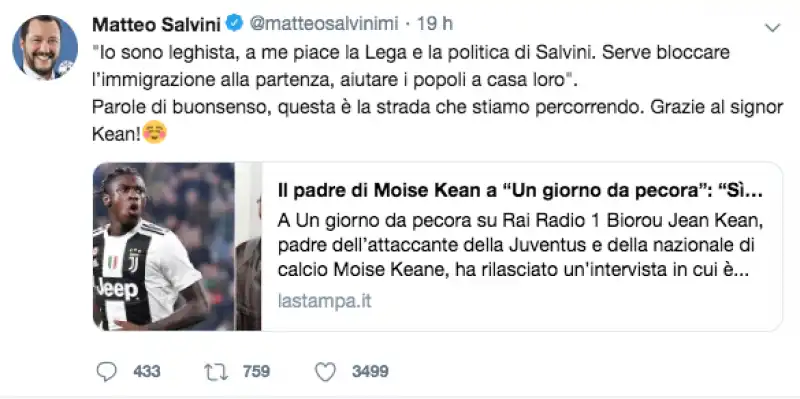 salvini tweet