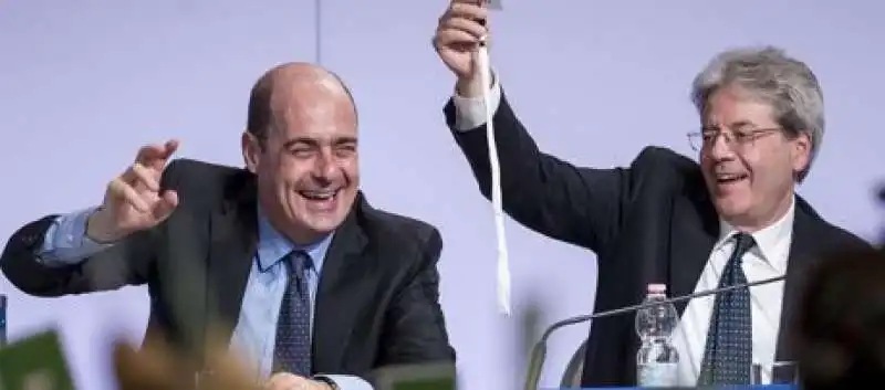 Zingaretti e Gentiloni