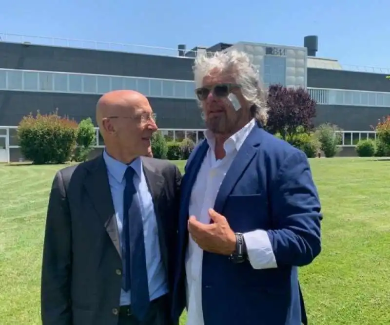 beppe grillo con piero di lorenzo