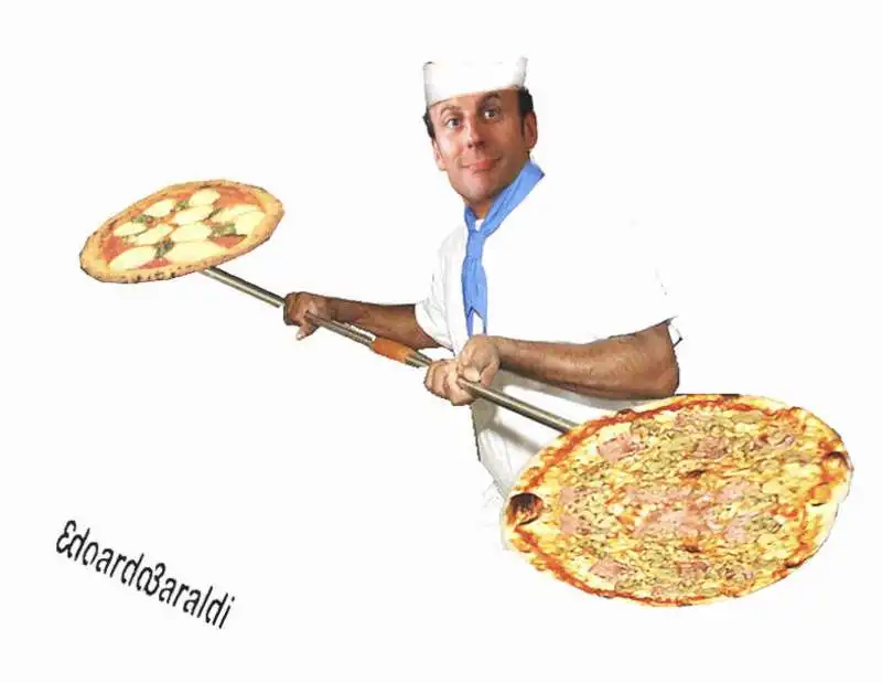 EMMANUEL MACRON PIZZAIOLO BY EDOARDO BARALDI