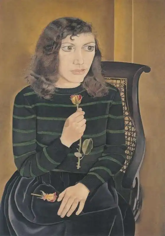 girl with roses by lucine freud