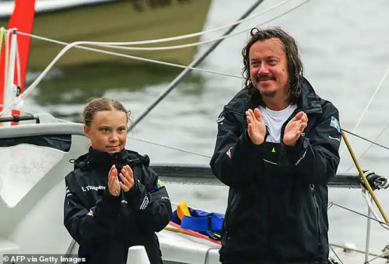 greta thunberg e il padre