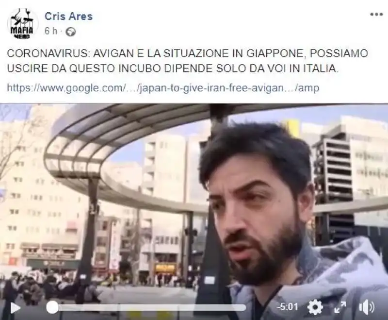 il video di cristiano aresu sul farmaco giapponese