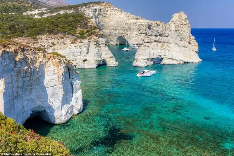 kleftiko beach, milos, cyclades, greece 