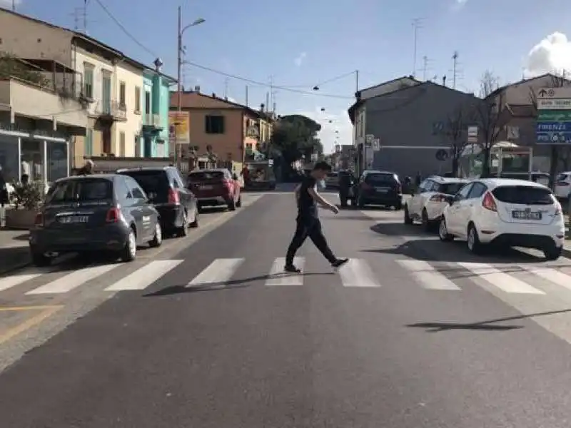 la chinatown di prato deserta