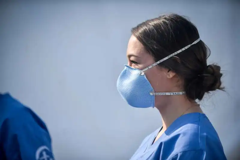 ospedale da campo realizzato dalla ong americana samaritans purse all’ospedale di cremona 19