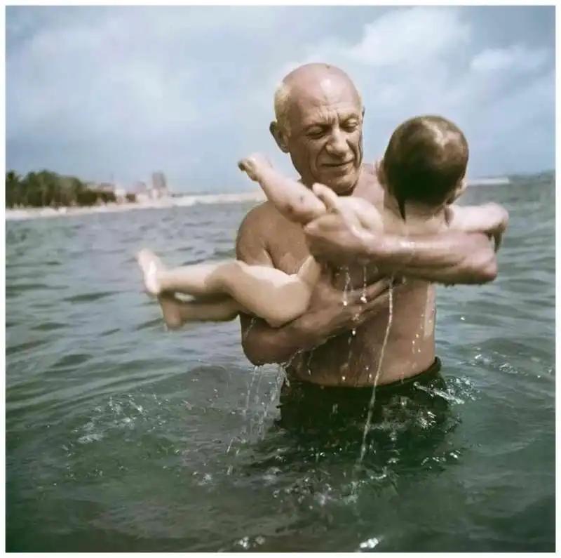 pablo picasso con il figlio claude