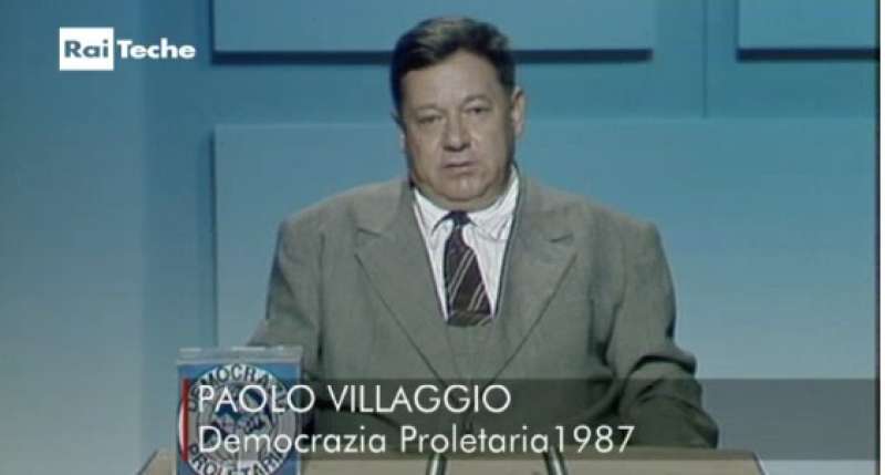 PAOLO VILLAGGIO CANDIDATO